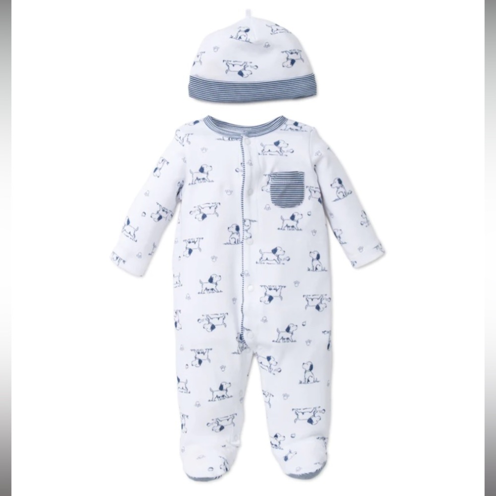 NWOT Little Me Baby Pajamas and Hat 9m